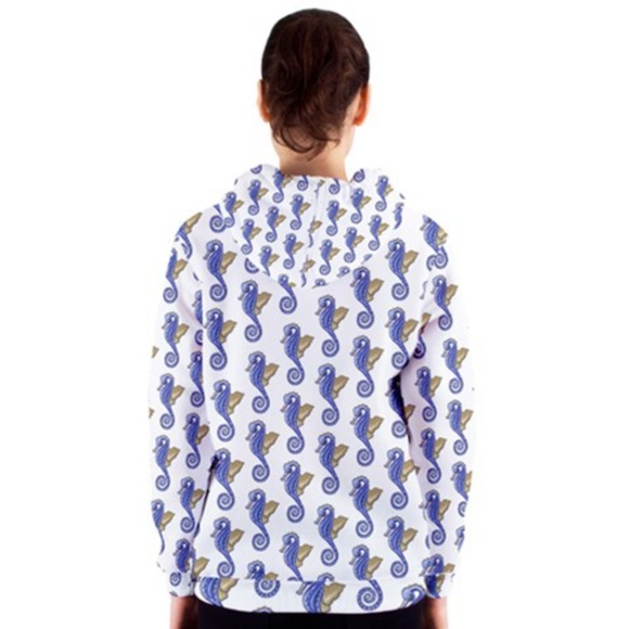 Hoodie with Seahorse Print - Picture 2 of 2